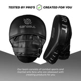 Sanabul Essential Curved Focus Mitts – Schwarz / Silber