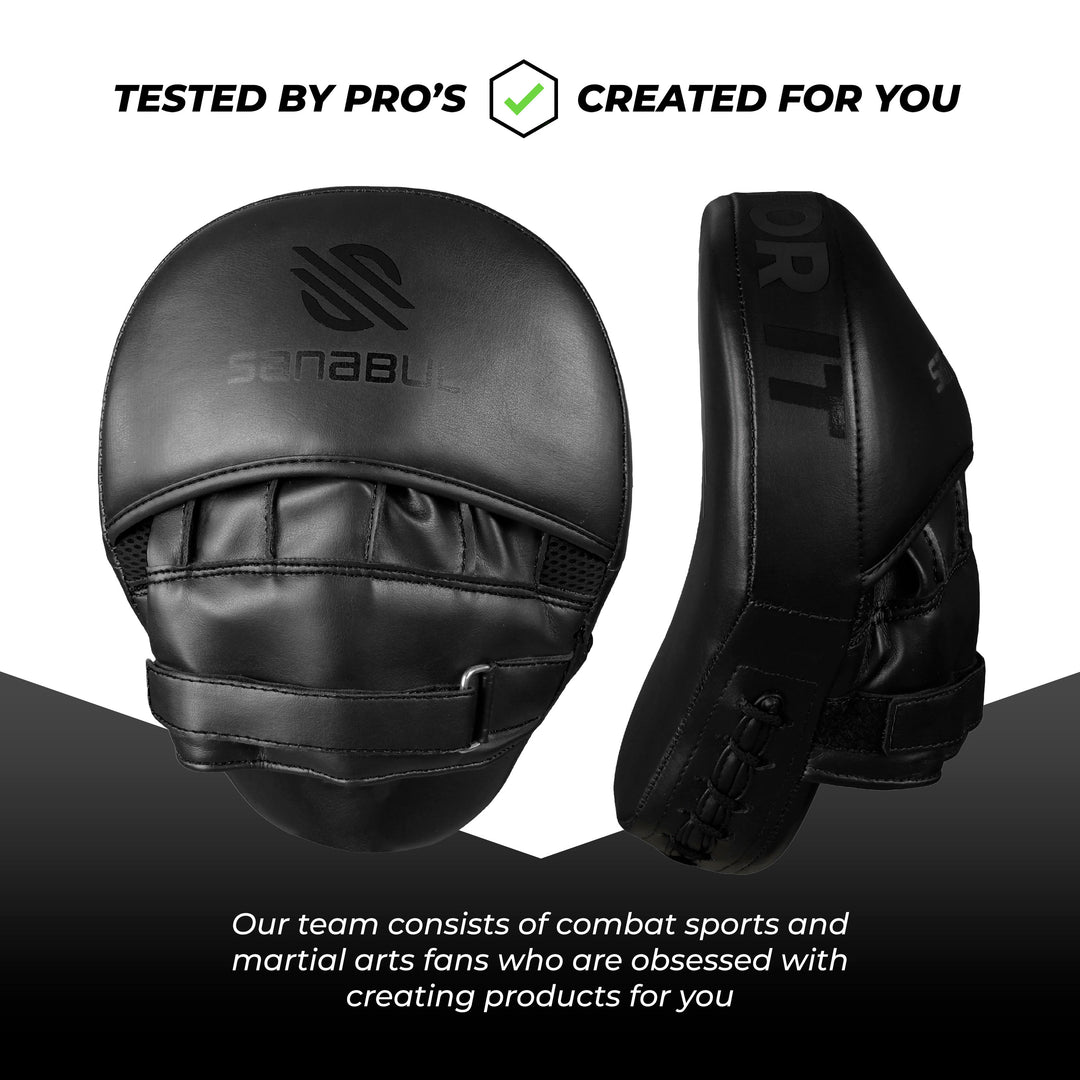 Sanabul Essential Curved Focus Mitts – Schwarz