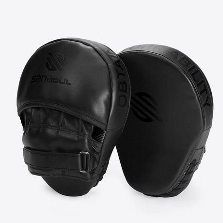 Sanabul Essential Curved Punch Mitts - Schwarz