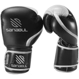 Sanabul Essential Gel Boxhandschuhe - Schwarz, Silber