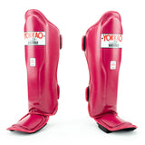 Yokkao Matrix Schienbeinschoner - Leder - Cerise
