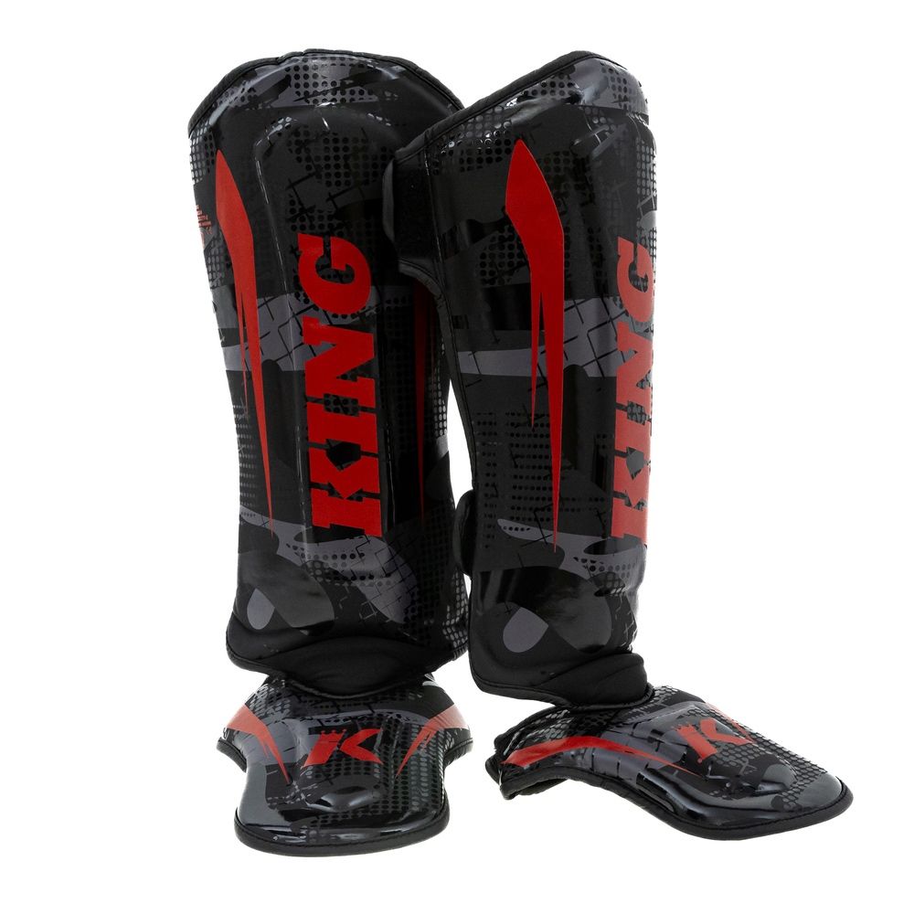 King Pro Boxing - Schienbeinschoner - Shogun - Schwarz/Rot