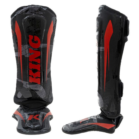 King Pro Boxing - Schienbeinschoner - Shogun - Schwarz/Rot