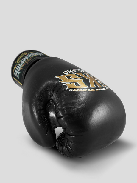 SKS Empire Muay Thai Boxhandschuhe - Echt Leder - Schwarz / Gold