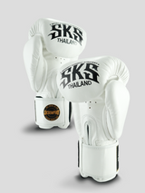 SKS Empire Boxhandschuhe - Sak Yant - Echt Leder - Weiß / Schwarz