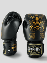 SKS Empire Boxhandschuhe - Sak Yant - Echtes Leder - Schwarz / Gold
