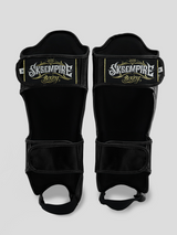 SKS Empire Schienbeinschoner - Echtes Leder - Schwarz / Gold