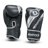 Booster Pro Range BGL V3 Boxhandschuhe - Echtes Leder - Folie - schwarz/silber