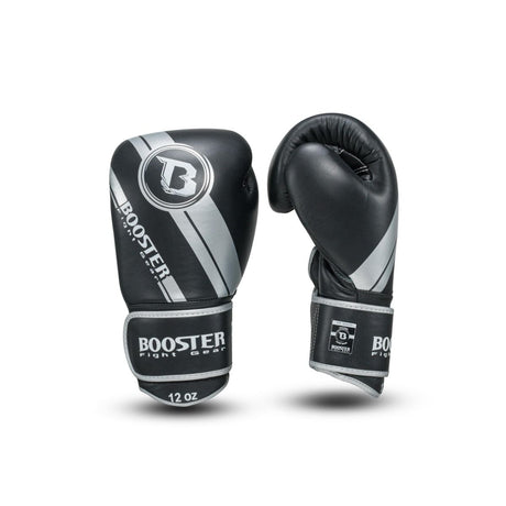 Booster Pro Range BGL V3 Boxhandschuhe - Echtes Leder - Folie - schwarz/silber