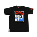 Fairtex Fight Team T-Shirt - Schwarz - Druck Weiß/Rot/Blau