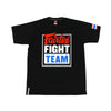 Fairtex Fight Team T-Shirt - Schwarz - Druck Weiß/Rot/Blau