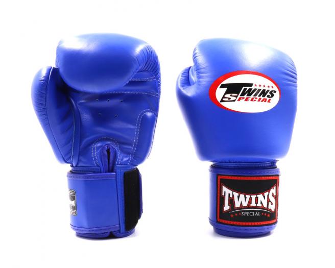 Twins Special BGVL 3 Boxhandschuhe - Echtes Leder - Blau