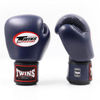 Twins Special BGVL 3 Boxhandschuhe - Echtes Leder - Dunkelblau