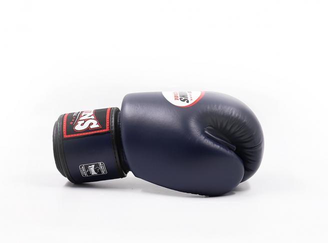 Twins Special BGVL 3 Boxhandschuhe - Echtes Leder - Dunkelblau