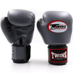 Twins Special BGVL 3 Boxhandschuhe - Echtes Leder - Grau