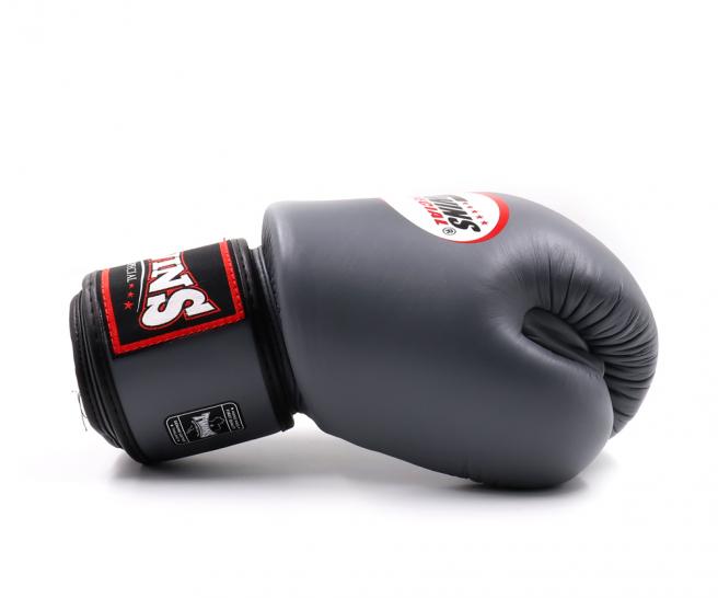 Twins Special BGVL 3 Boxhandschuhe - Echtes Leder - Grau