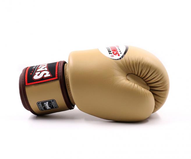 Twins Special BGVL 3 Boxhandschuhe - Echt Leder - Latte - Hellbraun