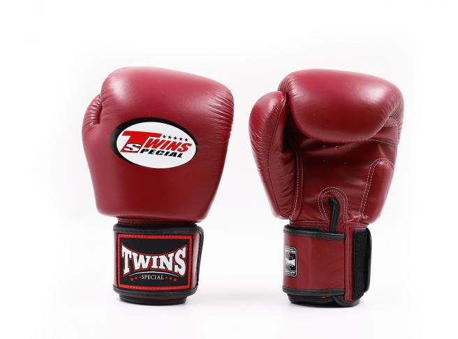 Twins Special BGVL 3 Boxhandschuhe - Echt Leder - Maroon - Weinrot