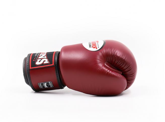 Twins Special BGVL 3 Boxhandschuhe - Echt Leder - Maroon - Weinrot