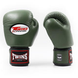 Twins Special BGVL 3 Boxhandschuhe - Echtes Leder - Olivgrün