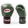 Twins Special BGVL 3 Boxhandschuhe - Echtes Leder - Olivgrün