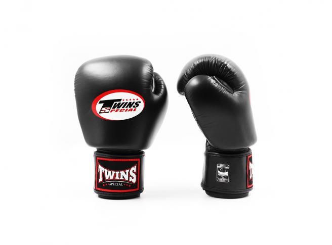 Twins Special BGVL 3 Boxhandschuhe - Echtes Leder - Schwarz