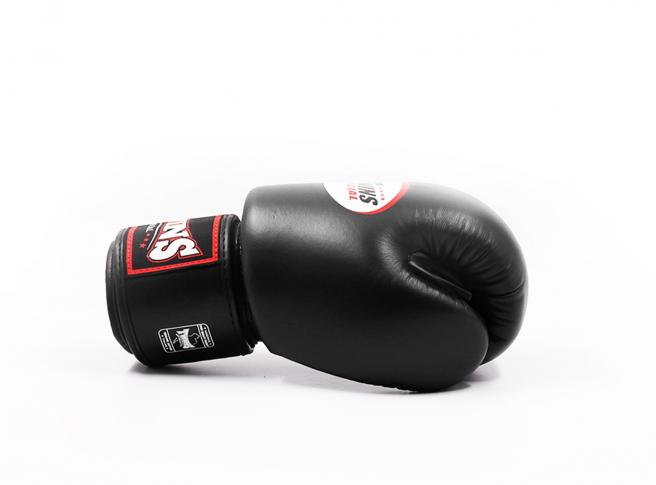 Twins Special BGVL 3 Boxhandschuhe - Echtes Leder - Schwarz