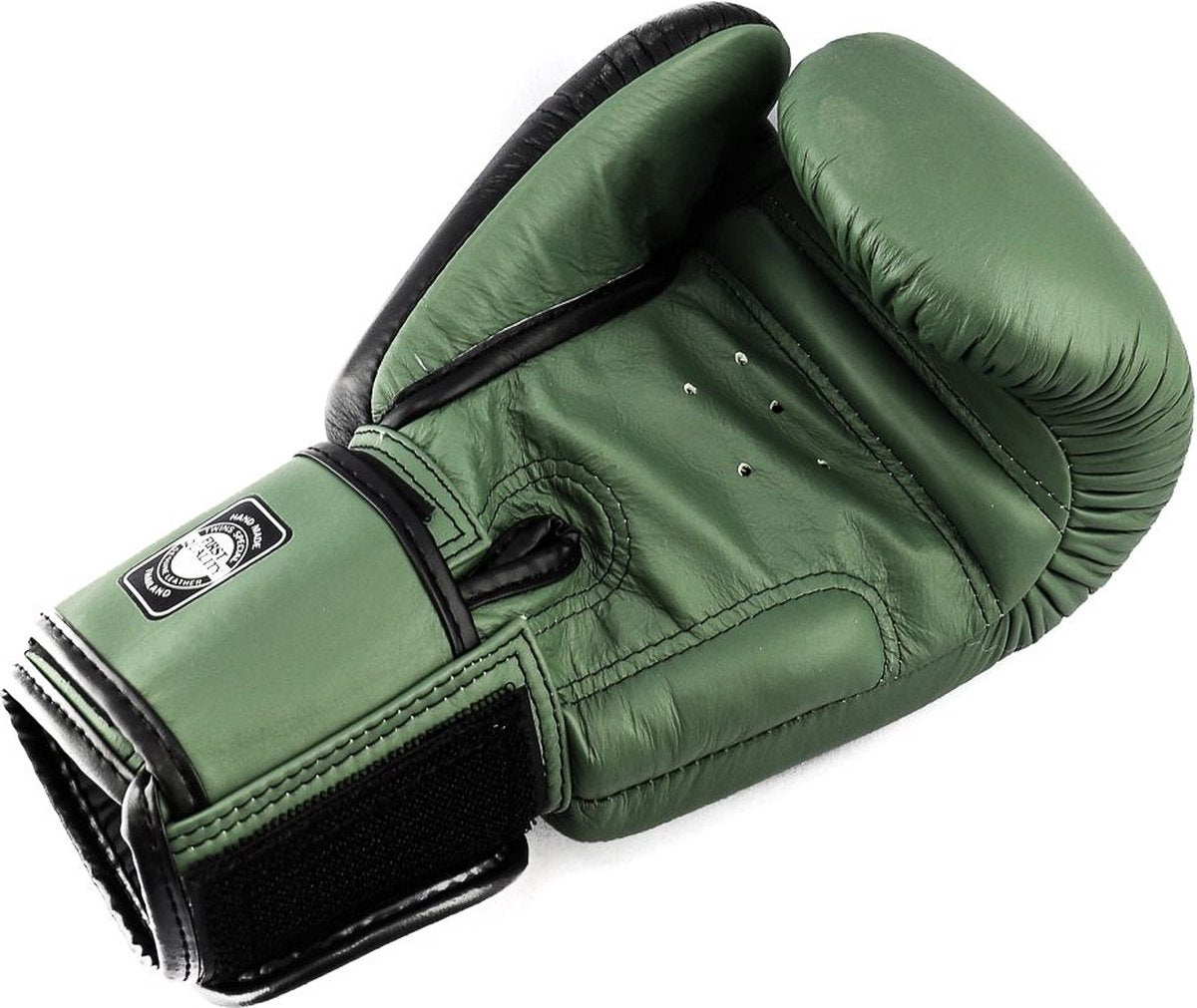 Twins Special BGVL 8 Boxhandschuhe - Echt Leder - Grün / Schwarz