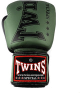 Twins Special BGVL 8 Boxhandschuhe - Echt Leder - Grün / Schwarz