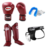 Twins Special Sparring Set - Dunkelrot