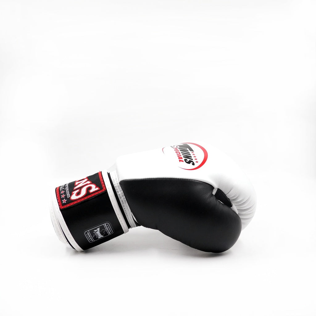Twins Special BGVL 3 Boxhandschuhe - Echtes Leder - Schwarz / Weiß