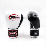 Twins Special BGVL 3 Boxhandschuhe - Echtes Leder - Schwarz / Weiß