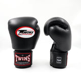 Twins Special BGVL 3 AIR Boxhandschuhe - Echtes Leder - Schwarz