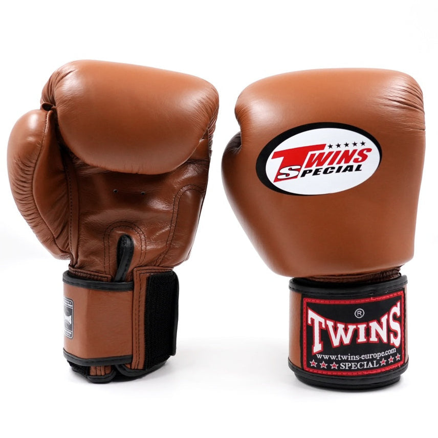 Twins Special BGVL 3 Boxhandschuhe - Echtes Leder - Braun