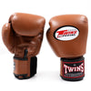 Twins Special BGVL 3 Boxhandschuhe - Echtes Leder - Braun