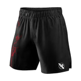 UFC BJJ Herren Grappling Shorts – Schwarz / Rot