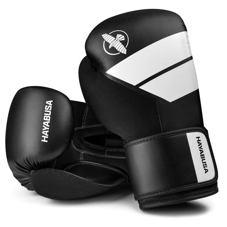 Hayabusa S4 Boxhandschuhe - Schwarz/Weiß