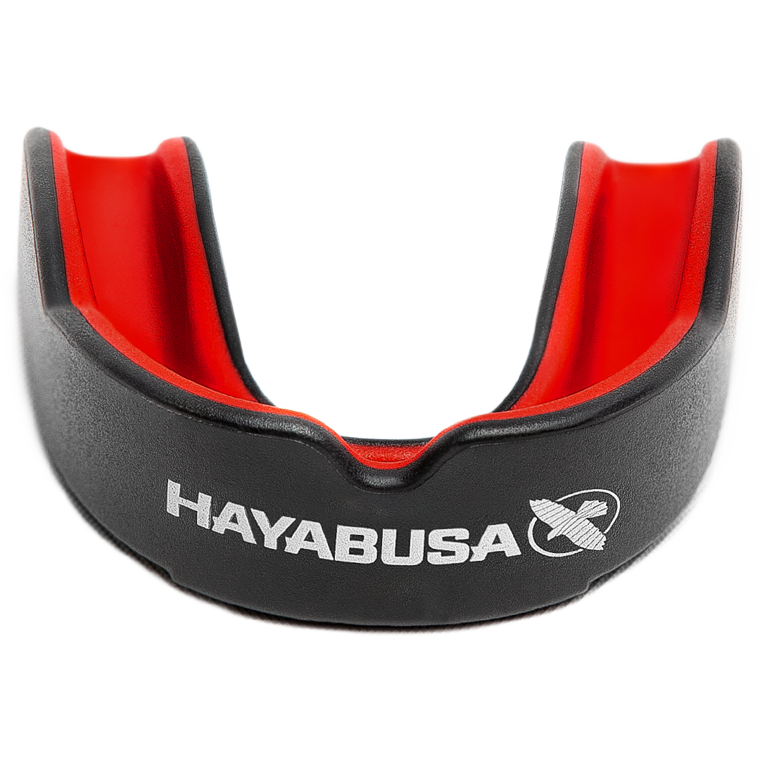 Hayabusa Combat Zahnschutz - Adult - Schwarz / Rot