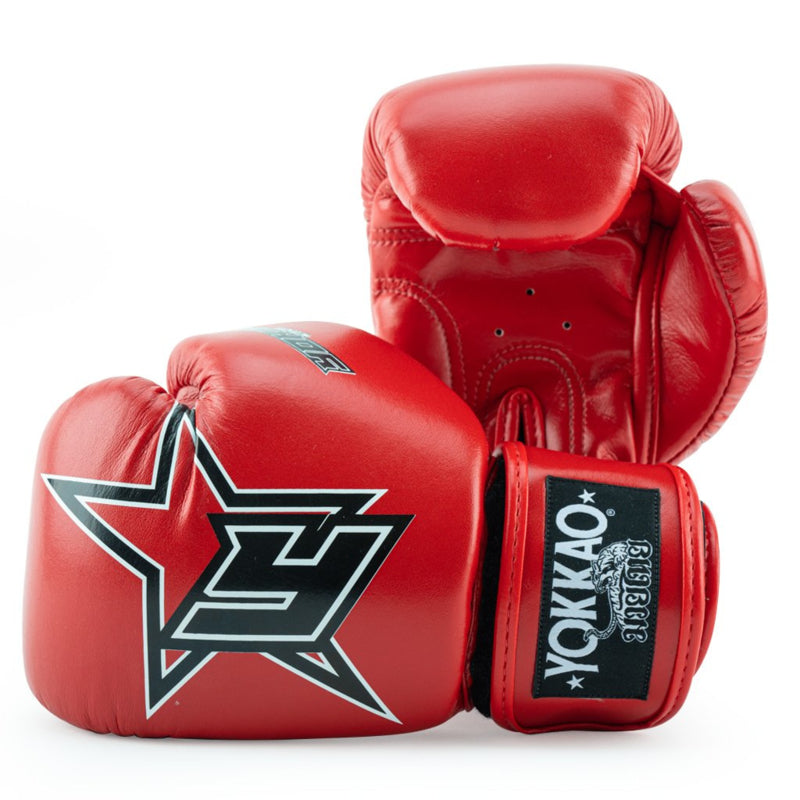 Yokkao Institution Boxhandschuhe - Mikrofaserleder - Rot