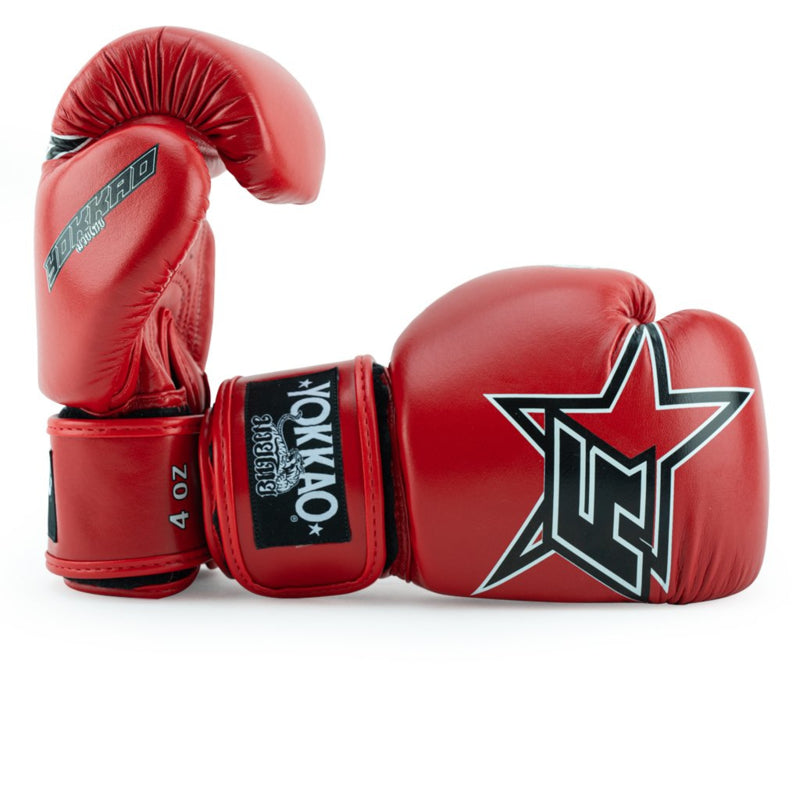 Yokkao Institution Boxhandschuhe - Mikrofaserleder - Rot