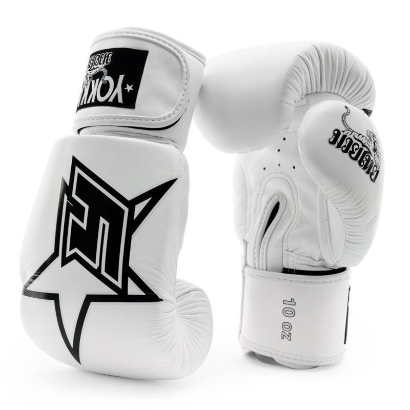 Yokkao Institution Boxhandschuhe - Mikrofaserleder - Weiß