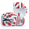 Yokkao - Limited Edition - Broken Boxhandschuhe - Echt Leder - Weiß/Rot