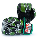 Yokkao - Limited Edition - Broken Boxhandschuhe - Echt Leder - Schwarz / Grün