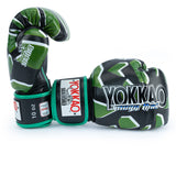 Yokkao - Limited Edition - Broken Boxhandschuhe - Echt Leder - Schwarz / Grün