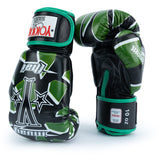 Yokkao - Limited Edition - Broken Boxhandschuhe - Echt Leder - Schwarz / Grün