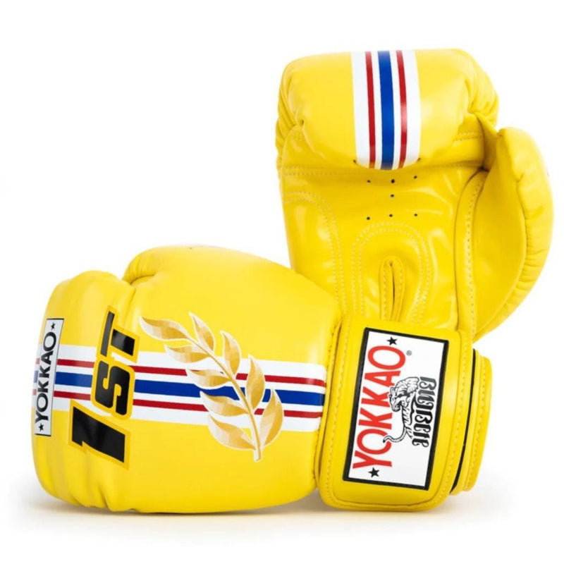 Yokkao - Limited Edition - First At The Race Boxhandschuhe - Echt Leder - Gelb