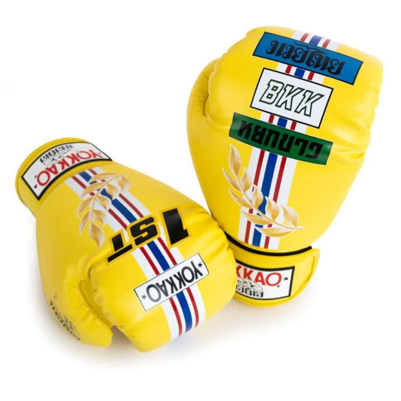 Yokkao - Limited Edition - First At The Race Boxhandschuhe - Echt Leder - Gelb
