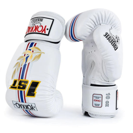 Yokkao - Limited Edition - First At The Race Boxhandschuhe - Echt Leder - Weiß