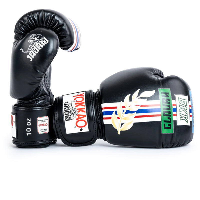 Yokkao - Limited Edition - First At The Race Boxhandschuhe - Echt Leder - Schwarz