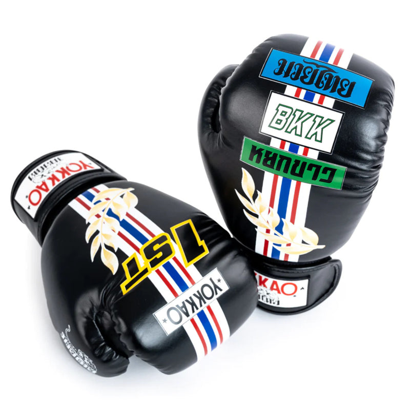 Yokkao - Limited Edition - First At The Race Boxhandschuhe - Echt Leder - Schwarz